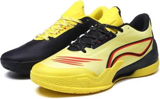 Generic Mens Mid Top Basketball Shoes Anti Slip Wear-Resistant Indoor Outdoor Leisure Sports Running Boots Walking Shoes(Yellow,8.5 UK)