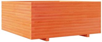 vidaXL Vidaxl - Garden Planter Wax Brown 110x110x49.5 cm Solid Wood Pine