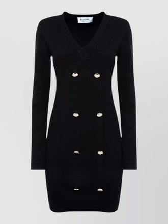 Blugirl knit dress v neckline long sleeves
