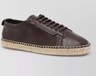 Emporio Armani sneakers espadrille sole round toe design