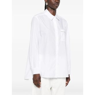 PANICALE Crystal-Embellished Cotton Shirt - White