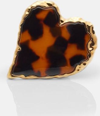 Oscar De La Renta Heart embellished ring