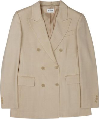 P.A.R.O.S.H. Double-Breasted Structured Jacket With Wide Lapels