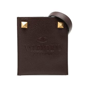 Valentino Pre-owned Valentino Mini Grained Calfskin Rockstud Identity Crossbody Ladies L2N8L3RQZXP1CCMV