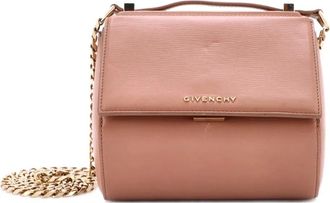 Givenchy Chain Pandora Box Bag Leather Mini crossbody bag - Beige