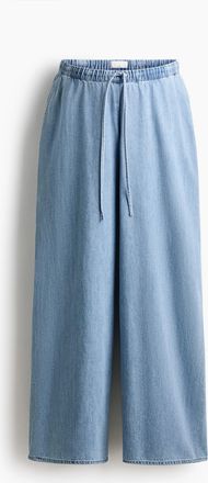 H&M MAMA Denimhose mit Kordelzug - Helles Denimblau