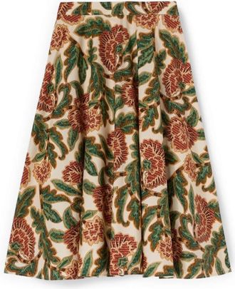 Motivi Dames, Rokken, Beige, Maat: 2XS Poliester