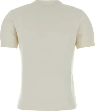Calvin Klein Womens T-Shirt White Viscose Polyester