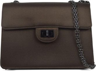 Chanel 1998 Mademoiselle shoulder bag - women - Satin - One Size - Brown