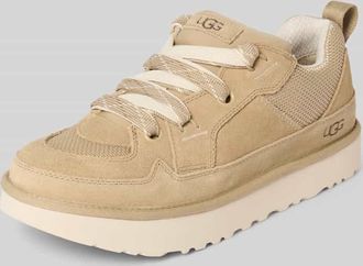 UGG Sneaker aus Leder-Textil-Mix Modell LOWMEL in Beige, Gr&ouml;&szlig;e 40