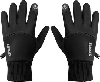 Generic Touchscreen Warm Gloves,Elastic Cuff Winter Texting Knit Gloves - Full Fingers Fleece Lined Touchscreen Elastic Cold Weather Thermal Gloves For Runnin