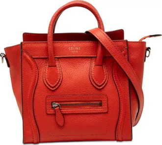 Celine Pre-owned Celine Nano Leather Luggage Tote Ladies 22SM734TTG1ZDEP8