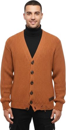 Dsquared2 Brown V Neck Cardigan