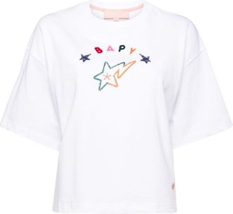 Bapy by A Bathing Ape logo-patch cotton T-shirt - women - Cotton - M - White