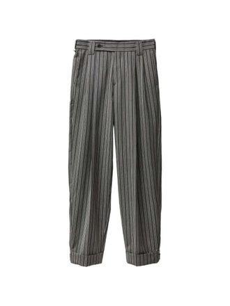 Versace Gestreifte Faltenhose von Versace
