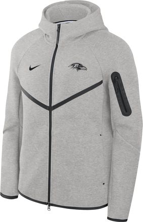 Nike Baltimore Ravens Top Billing Tech Fleece Windrunner Nike Mens NFL Full-Zip Hooded Jacket in Grey | 05L4086N8G-R3D