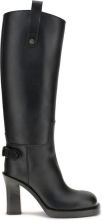 Burberry Black Calf Leather Bos Taurus Womens Boots