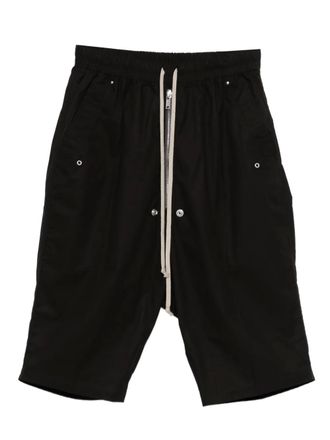 Rick Owens Bela Pods drawstring shorts - men - Cotton - 50 - Black