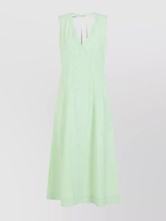 Bottega Veneta v-neck sleeveless midi dress