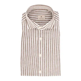 Bastoncino Heren, Overhemden, Bruin, Maat: 2XL Katoen