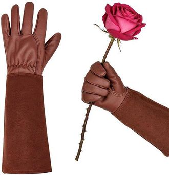 No Brand Guantes De Jardiner&iacute;a Largos, Resistentes A Las Espinas, Para Hombre Y Mujer, Con Protecci&oacute;n Para El Antebrazo, Para Tareas De Jardiner&iacute;a Y Del Hogar 