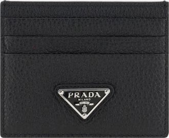Prada Portacarte in pelle con logo Man UNI