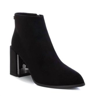 Xti Womens Suede Dress Booties In Black