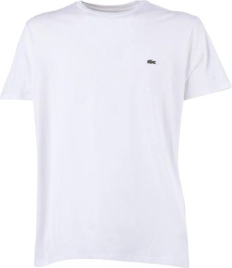 Lacoste Pima Katoen T-shirt - Heren - T-shirts - Wit - 2XL - Katoen - Tops