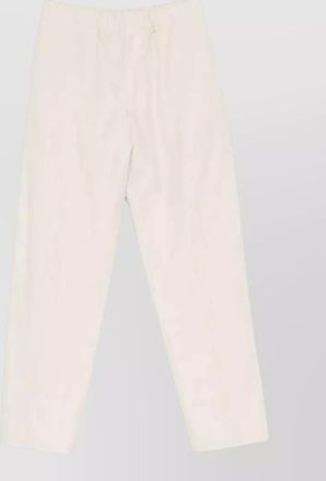 Lardini linen-silk straight-leg trousers