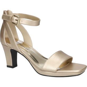 Easy Street Ro Ankle Strap Sandal in Champagne at Nordstrom, Size 9.5