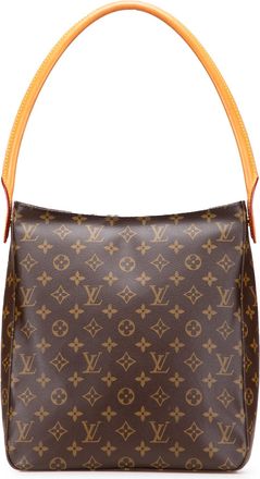 Louis Vuitton Pre-owned Womens Looping Hobo Monogram - Tan Textile - One Size