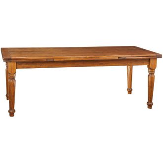 Biscottini International Biscottini - Tavolo allungabile sala da pranzo 220x100 cm Tavolo cucina allungabile in legno massello
