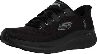 Skechers Mens Arch Fit 2.0 Lestur Slip-On Sneakers, Black Mesh/Synthetic, 9.5 UK