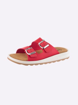 Franken Schuhe Pantolette FRANKEN-SCHUHE, Damen, Gr. 36, rot, Lederimitat, Schuhe Pantolette