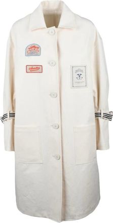 Seafarer Spolverino in Tela - Dames - Mantel - Wit - XS - Katoen - Jassen