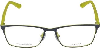 Police Glasses, unisex, Green, Size: 51 MM Vk555 Eyeglasses