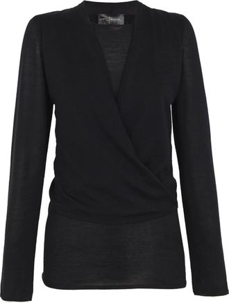 Cortana Fio- zwart kasjmier gebreid vest - Dames - Cashmere truien - Zwart - S - Kasjmier - Truien & Vesten