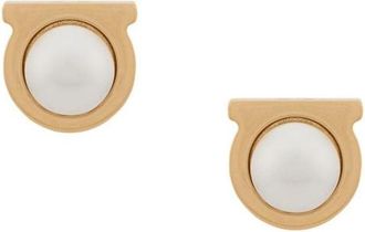 Ferragamo Golden Stud Earrings