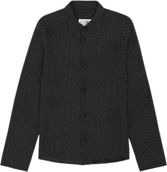 Maison Margiela Overhemden, Heren, Zwart, XL, Casual Shirts