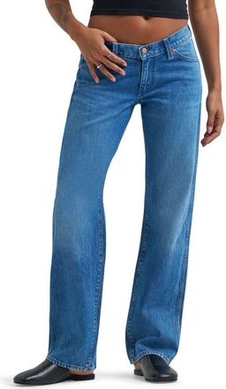 Wrangler Cowboy Low Rise Straight Leg Jeans in Lasso Lagoon at Nordstrom, Size 32