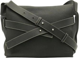Loewe Pre-owned Borsa a Spalla Anagram in Pelle - - Pre-owned - Donna - Nero - ONE SIZE