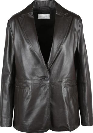 Antonelli Leren Jas - Dames - Leren en Su&egrave;de Jassen - Bruin - XS - Leer - Jassen