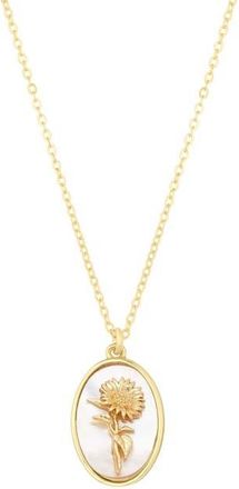 Set & Stones Katrina Birth Flower Necklace in Gold /August at Nordstrom