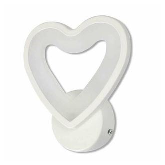 Trade Shop Trade Shop Traesio - Trade Shop - Applique Led A Cuore 6w Lampada A Parete Lumetto Luce Fredda Calda Naturale E28