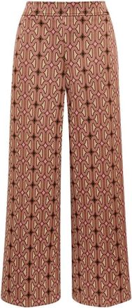 Maliparmi Pantal&oacute;n Optical Chain - Trousers - Mujer - Marr&oacute;n - 2XL