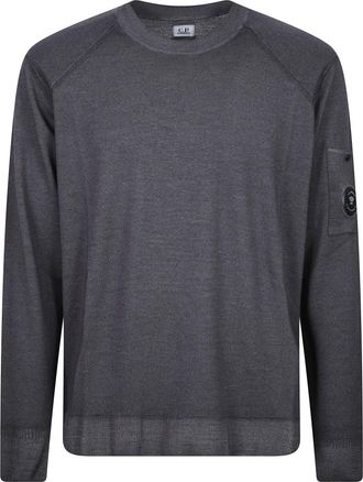 C.P. Company Ribbed Crewneck Sweater - Heren - Ronde hals truien - Zwart - M - Truien & Vesten