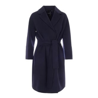 Max Mara Dames, Mantels, Blauw, Maat: M Zijde