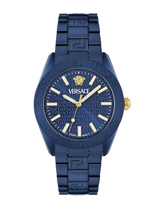 Versace Mens V-Dome Aluminum Watch