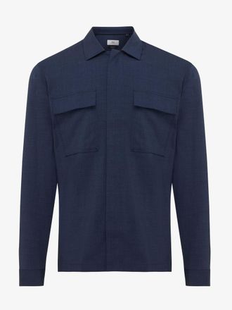 Gentiluomo Blauw overshirt Treviso