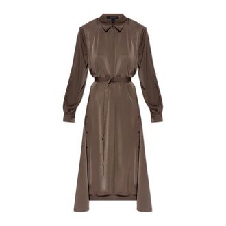 AllSaints Shirt Dresses, female, Brown, Size: 2XS Lexi Midi Dress